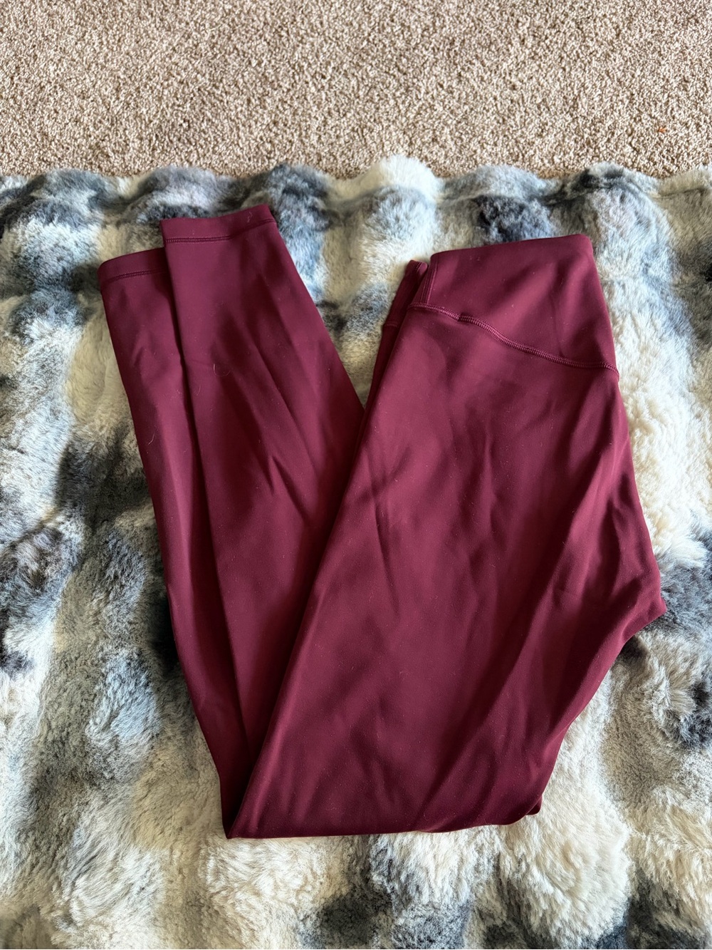 Lululemon Align High Rise Leggings Burgundy Red Merlot Size 6